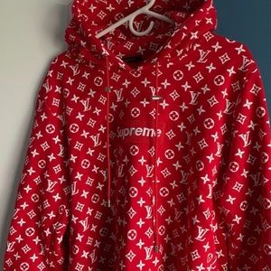 Louis Vuitton X Supreme hoodie, large